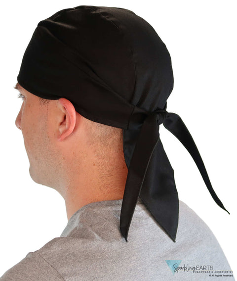 Extra Deep Deluxe Skull Cap - Solid Black - Extra Deep Deluxe Skull Caps - Sparkling EARTH