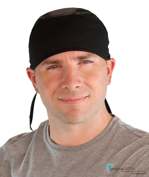 Extra Deep Deluxe Skull Cap - Solid Black - Extra Deep Deluxe Skull Caps - Sparkling EARTH