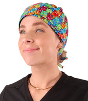 Surgical Scrub Cap - Colorful Cats Meow