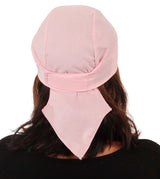 Deluxe No Tie Skull Cap - Solid Light Pink