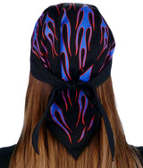 Classic Skull Cap - Blue Flames