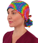 Big Hair Surgical Scrub Cap - Tie Dye