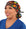 Front Tied Facing View of a Woman Wearing a Bouffant Ponytail Scrub Cap - PURRfect Kitties with Black Ties Banded Bouffant Ponytail Surgical Scrub Caps Pattern