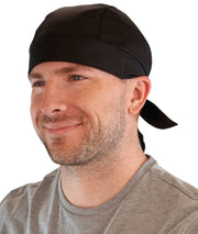 Breathable Cotton Skull Caps - Black