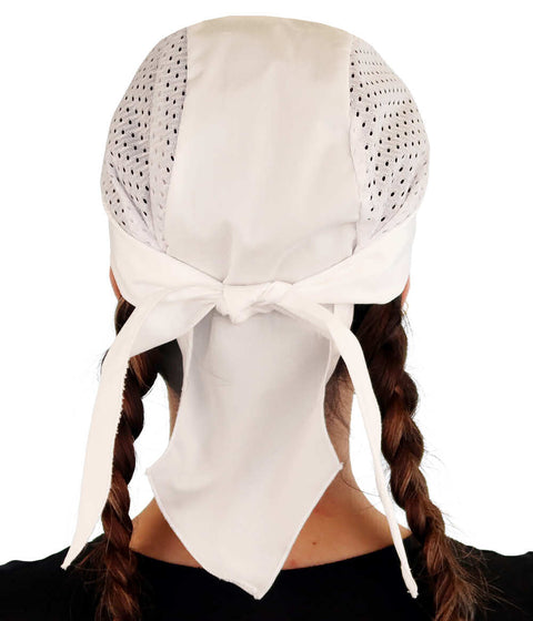 Breathable Cotton Skull Caps with Air Flow Side Panels – Ultimate Comfort - White Air Flow (Mesh Sides) - Classic Skull Caps - Sparkling EARTH