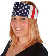 Chop Top Biker Style Headbands - American Flag