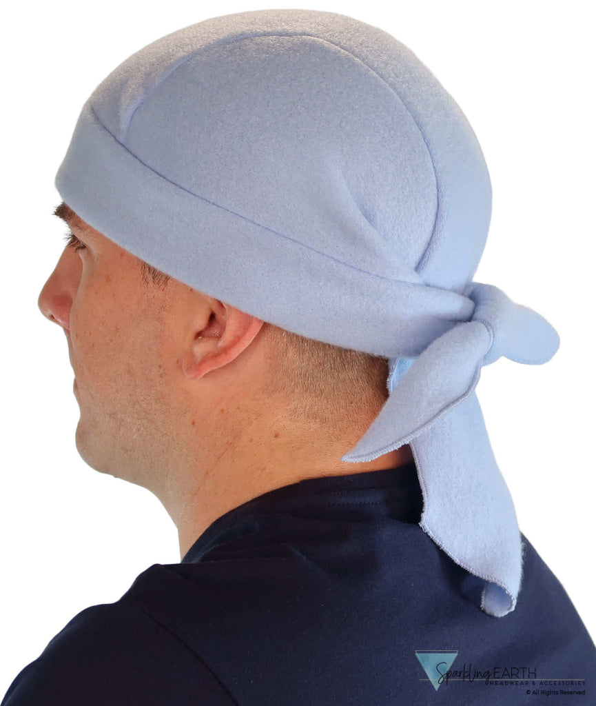 Grand Extra Deep Fleece Skull Cap - American Made - Soft Stylish Baby Blue - Fleece Sky Blue Grand Skull Caps