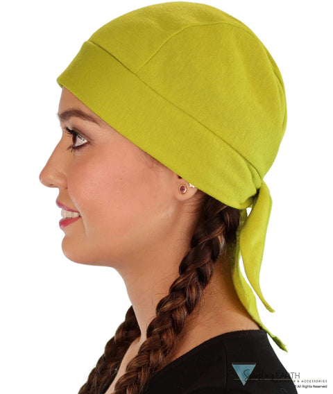 Grand Stretch Skull Cap - Solid Lime Green - Grand Stretch Skull Caps - Sparkling EARTH