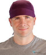 Grand Stretch Skull Cap - Solid Plum Caps