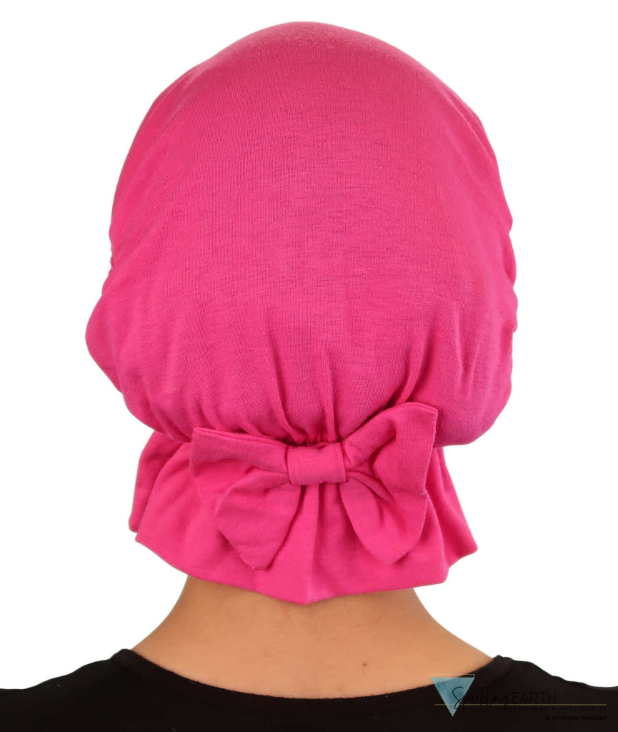 Hot Pink Harper Comfort Cap – Soft Breathable Hair Loss Headwear - Stylish & USA-Made - Hot Pink Comfort Caps