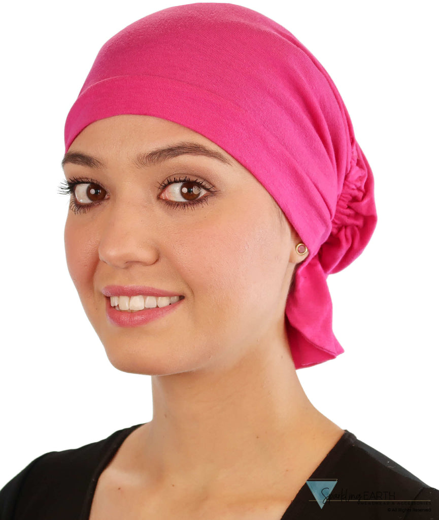 Hot Pink Harper Comfort Cap – Soft Breathable Hair Loss Headwear - Stylish & USA-Made - Hot Pink Comfort Caps