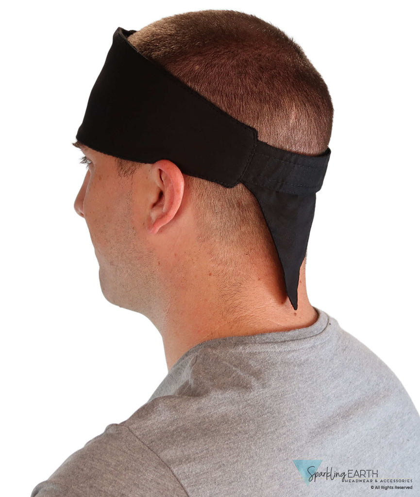 Imported Chop Top Doo Wrap – Bold Biker Fashion Bandana with Lightweight Fit - Solid Black Imported Chop Tops
