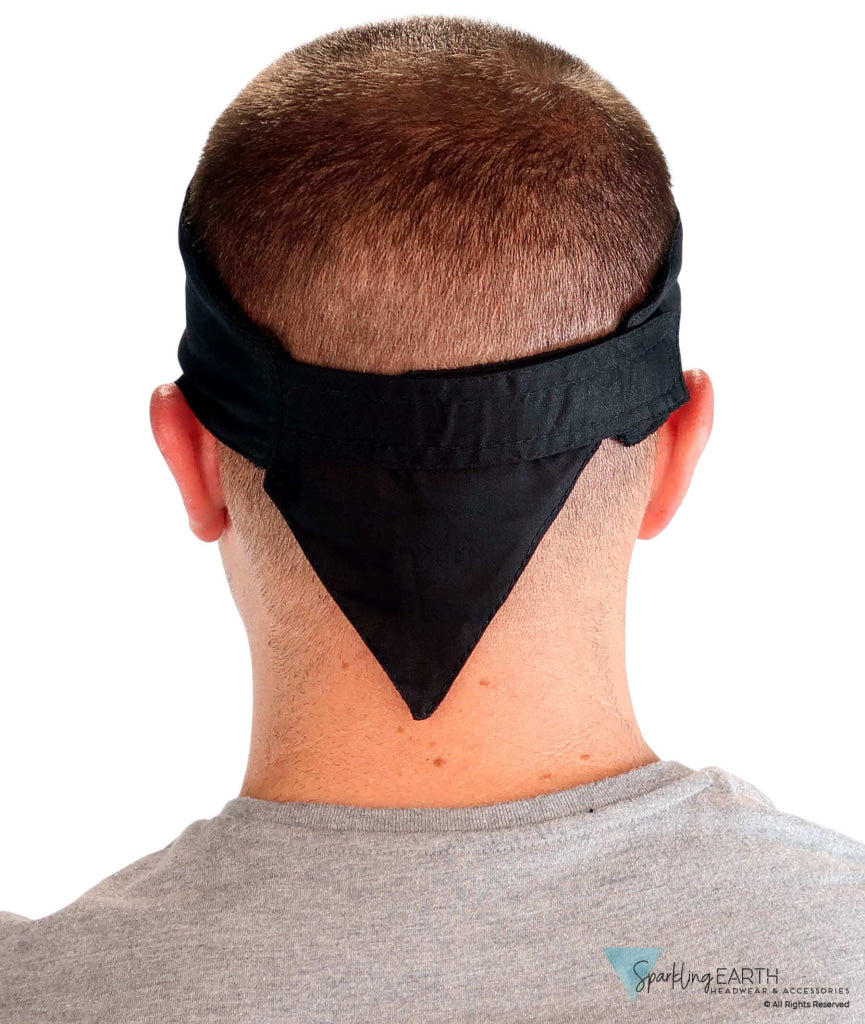Imported Chop Top Doo Wrap – Bold Biker Fashion Bandana with Lightweight Fit - Solid Black Imported Chop Tops