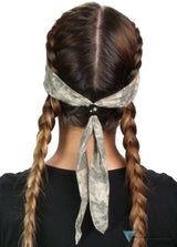 Martial Arts Headband – Adjustable Tapered Ends & Bead - Army ACU Digital Camouflage Jumbo Headbands