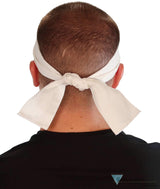 Martial Arts Style Jumbo Headband - White - Martial Arts Jumbo Headbands - Sparkling EARTH