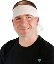 Martial Arts Style Jumbo Headband - White - Martial Arts Jumbo Headbands - Sparkling EARTH