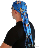 Nomad 10 Skull Cap - Hogs on Cycles - Blue - Sparkling EARTH