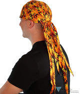 Nomad 10 Skull Cap - Raw Orange and Yellow Flames - Nomad 10 Skull Caps - Sparkling EARTH