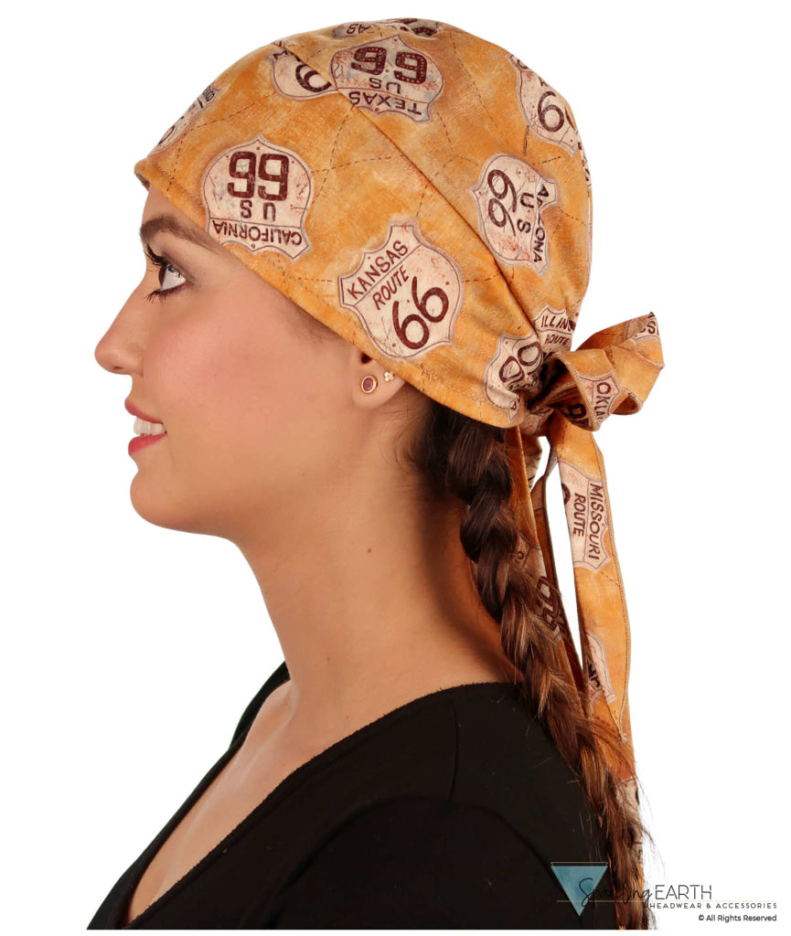 Nomad 10 Skull Cap - Rockstar Style for the Open Road - American Made - Desert Route 66 Nomad 10 Skull Caps