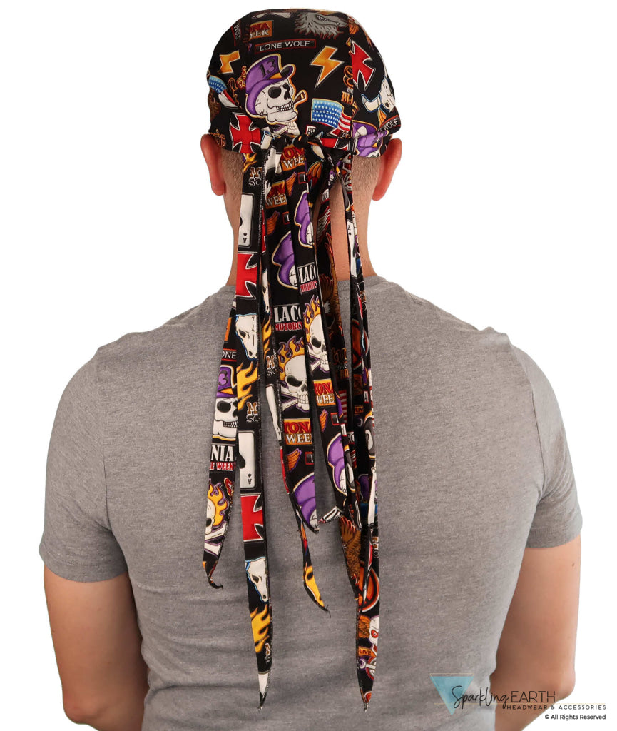 Nomad 10 Skull Cap - Rockstar Style for the Open Road - American Made - Easy Rider American - Nomad 10 Skull Caps - Sparkling EARTH