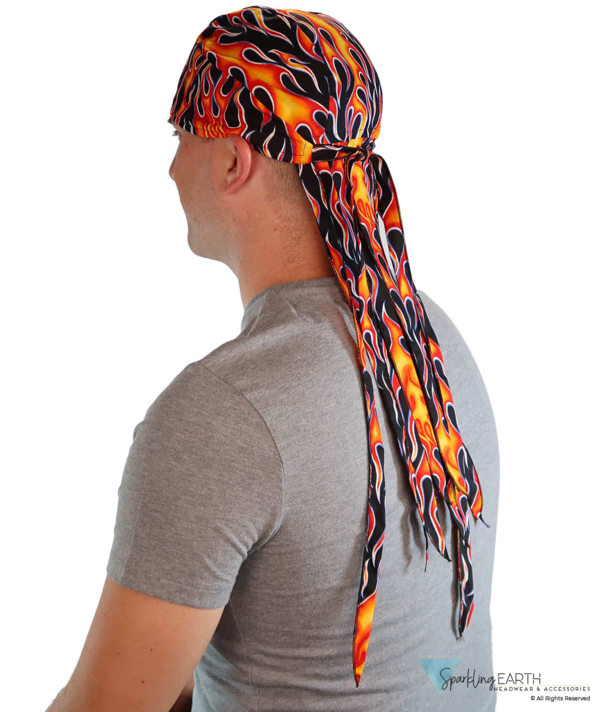 Nomad 10 Skull Cap - Rockstar Style for the Open Road - American Made - Hot Rod Flames - Nomad 10 Skull Caps - Sparkling EARTH