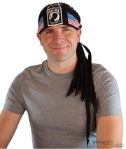 Nomad 10 Skull Cap - POW MIA and Flag on Black - Nomad 10 Skull Caps - Sparkling EARTH