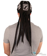 Nomad 10 Skull Cap - Rockstar Style for the Open Road - American Made - POW MIA and Flag on Black Nomad 10 Skull Caps