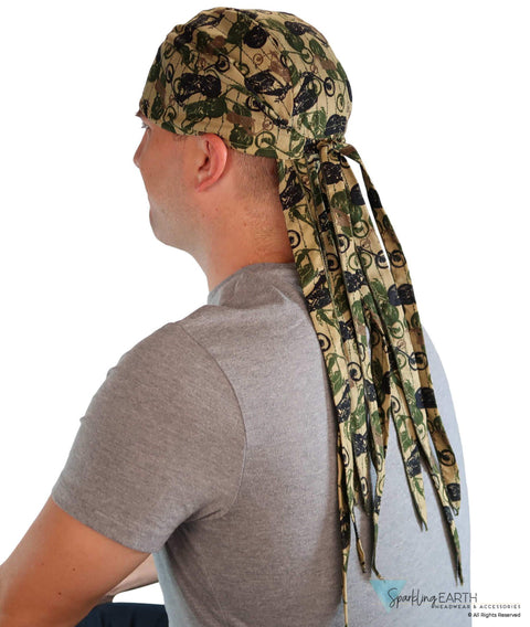 Nomad 10 Skull Cap - Tossed Camouflage Cycles - Nomad 10 Skull Caps - Sparkling EARTH