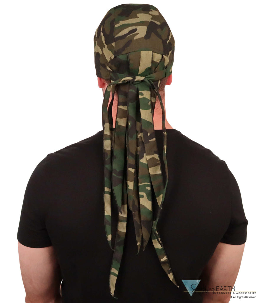 Nomad 10 Skull Cap - Rockstar Style for the Open Road - American Made - Woodland Camouflage Nomad 10 Skull Caps