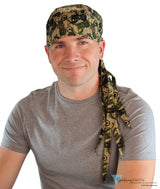 Nomad 10 Skull Cap - Tossed Camouflage Cycles - Sparkling EARTH
