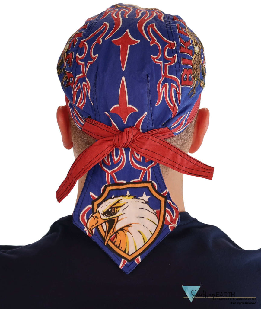 Patriotic Danbanna Skull Cap – Americana Biker Style for Freedom & Liberty - Biker Freedom & Liberty Imported Danbannas