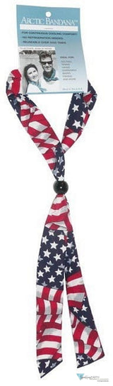 Reusable Cooling Arctic Bandana Neck Tie - Stars & Stripes Cooler Neck Cooling Ties