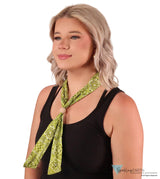 Reusable Cooling Neck Tie - Blazing Bandana Lime Neck Cooling Ties