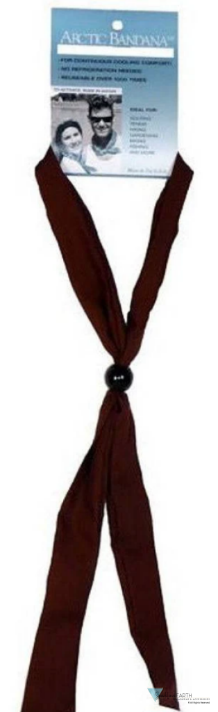 Reusable Cooling Neck Tie - Solid Chocolate Brown NECK COOLING TIES