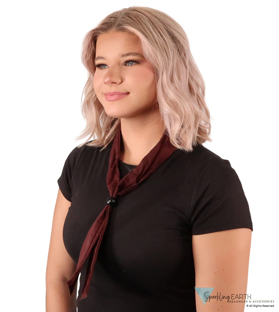 Reusable Cooling Neck Tie - Solid Chocolate Brown NECK COOLING TIES