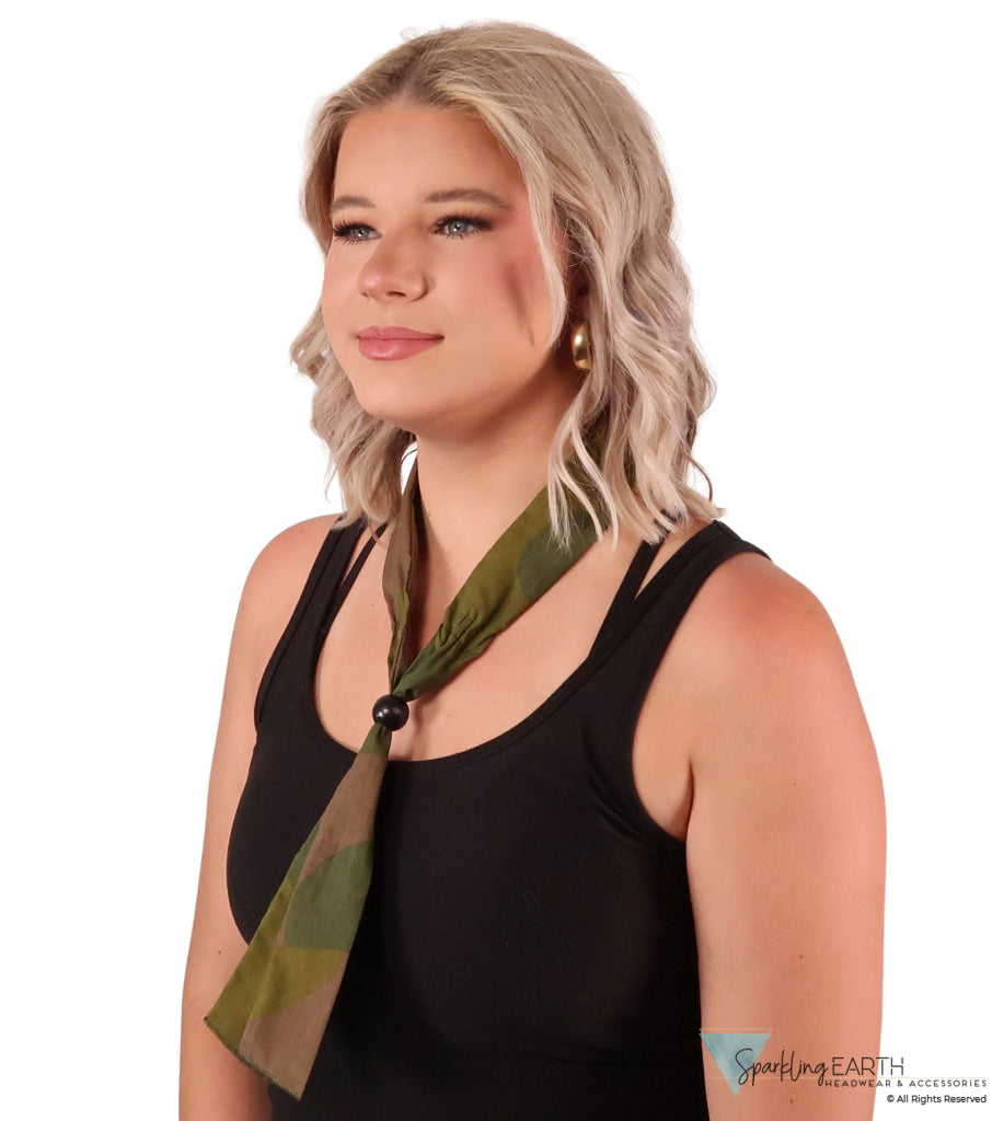 Reusable Cooling Neck Tie - Woodland Camouflage #2 NECK COOLING TIES