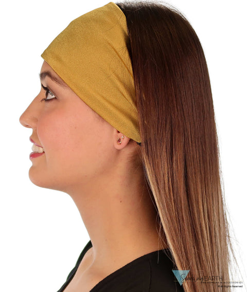 Reversible Stretch Headband – Stylish Comfortable & USA-Made - Carmel Stretch Headbands