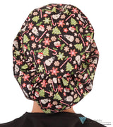 Riley Comfort Surgical Scrub Cap - Holiday Happiness Caps