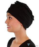 Sophia Ruffle Cap - Black - Comfort Caps - Sparkling EARTH