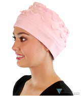 Sophia Ruffle Cap - Pink Comfort Caps