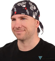 Sparkling EARTH Skull Caps Doo Rags Do Rag Durag Headwrap Head Wraps Skullies Made in The USA! Classic Skull Caps