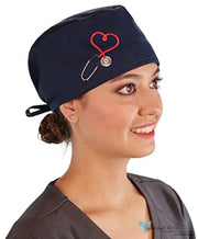 Sparkling EARTH Unisex Classic Surgical Style Scrub Working Cap 100% Cotton Made in The USA! Surgical Scrub Caps