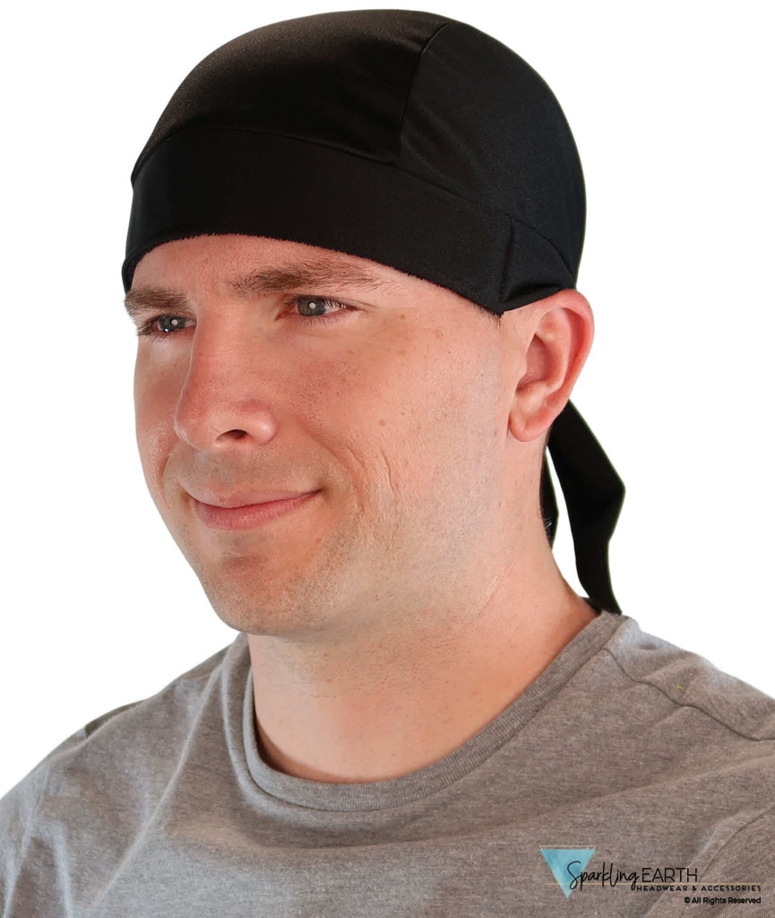 Stay Dry and Comfortable with Our Black Moisture Wicking Skull Cap - Black Wicking Fabric Classic Skull Caps