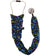 Stethoscope Cover – Blue, Green & Purple Dots on Black Main Image