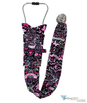 Stethoscope Cover - Pink Ribbon Collage - Stethoscope Covers - Sparkling EARTH
