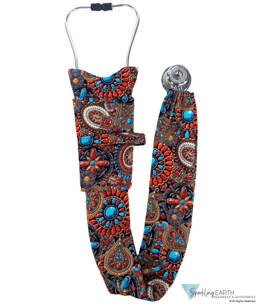 Stethoscope Cover – Indian Jewelry Coral Main Image