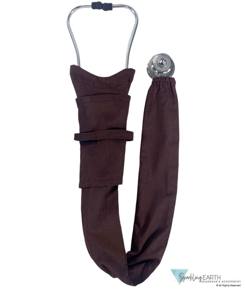Stethoscope Cover – Stylish Durable & Made in USA - Solid Chocolate Brown Stethoscope Covers