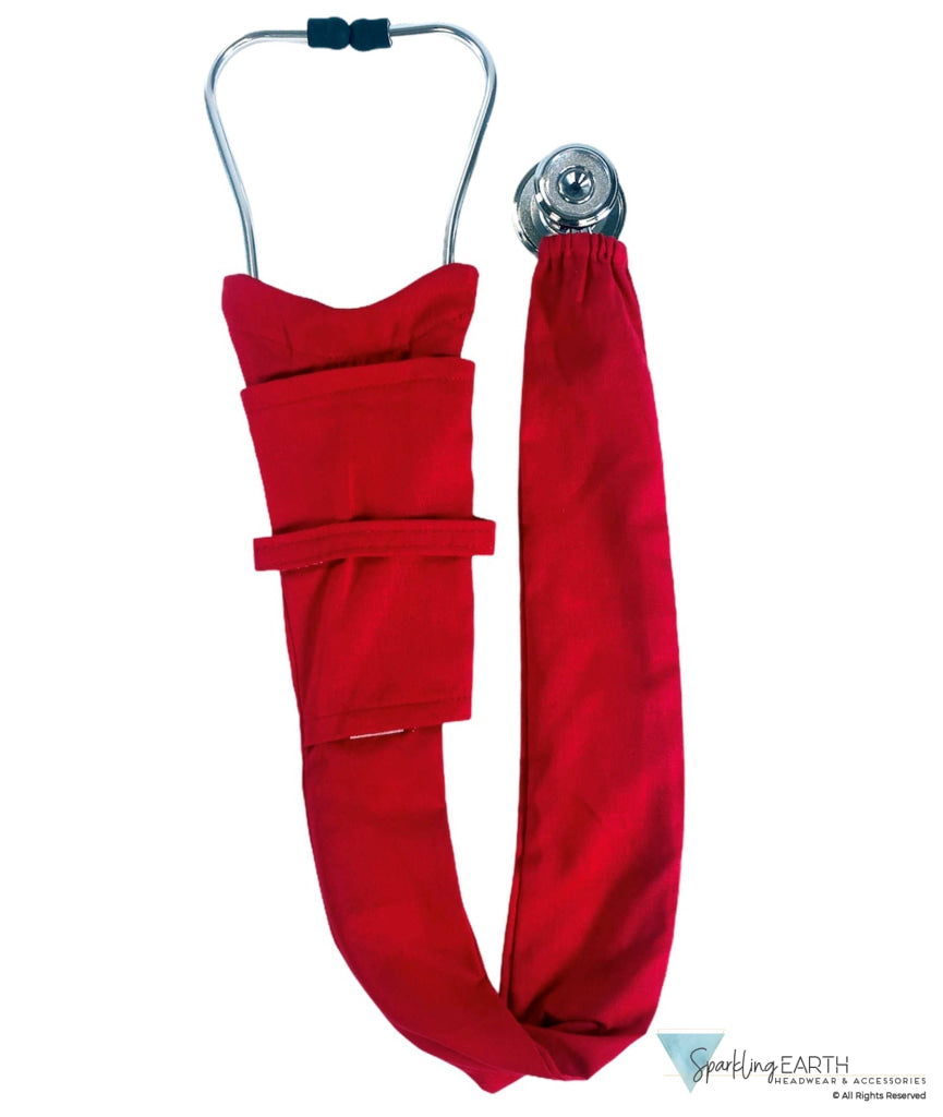 Stethoscope Cover – Solid Red Main Image