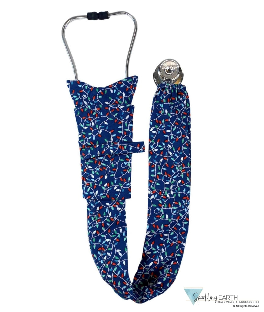 Stethoscope Cover - Twinkle Lights on Blue - Sparkling EARTH