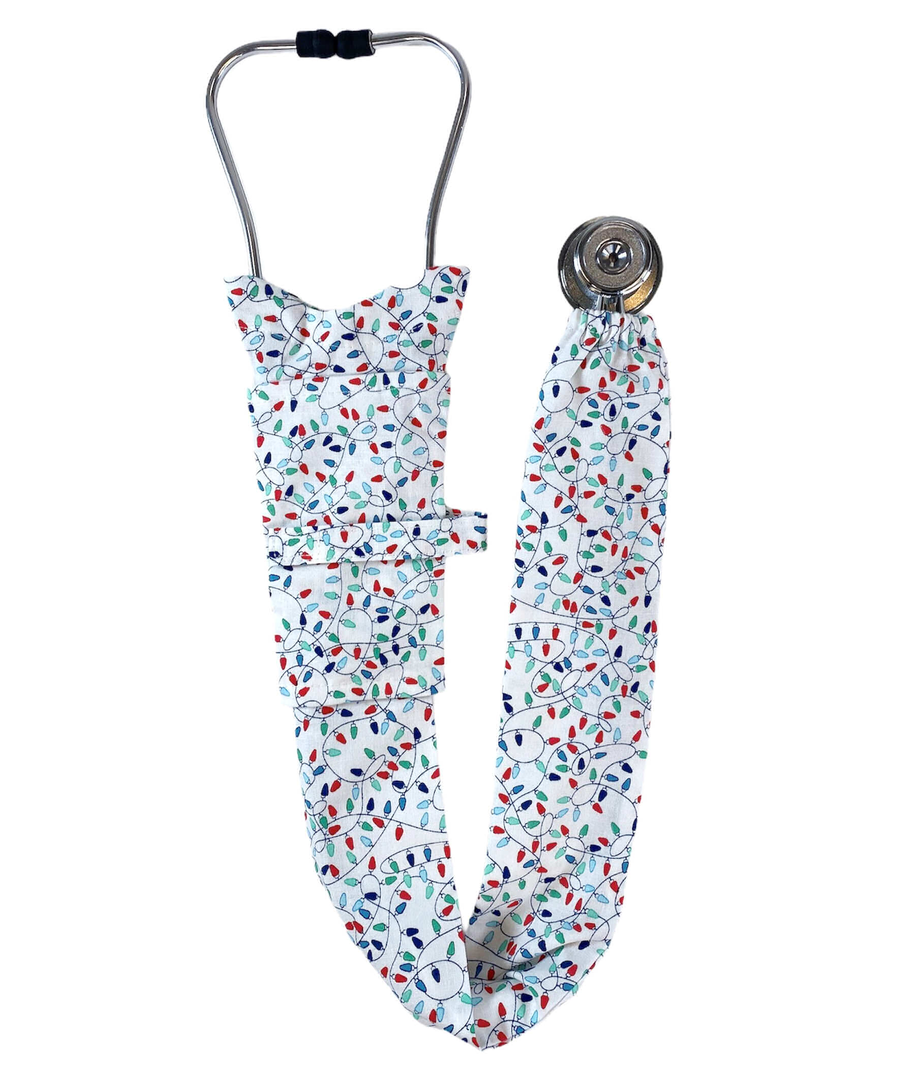 Stethoscope Cover – Twinkle Lights on White Main Image